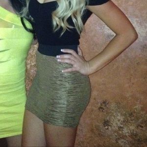 Gold skirt
